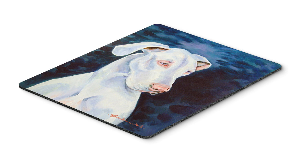 Caroline's Treasures 7279MP White Great Dane Mouse Pad, Hot Pad or Trivet for Home Office Gaming Working Computers Laptop Mouse Mat,Washable Large
