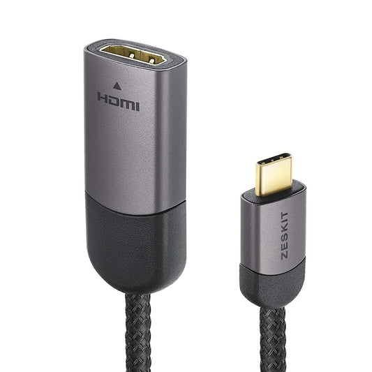 USB C to HDMI Adatper 23cm - 4K 60Hz - 24K Gold Plated Connectors, USB 3.1 & Thunderbolt 3 Compatible with MacBook Pro, iPad Pro, iMac 4K / 5K / Pro