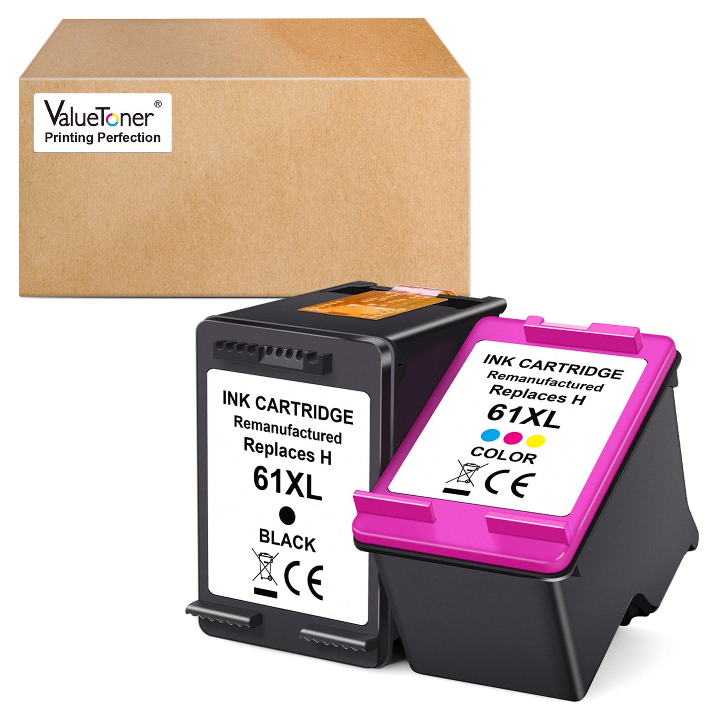 Valuetoner Remanufactured Ink Cartridges Replacement for 61XL Black Ink for Printer Deskjet 2540 3050 Envy 4501 4502 5530 (1 Pack)