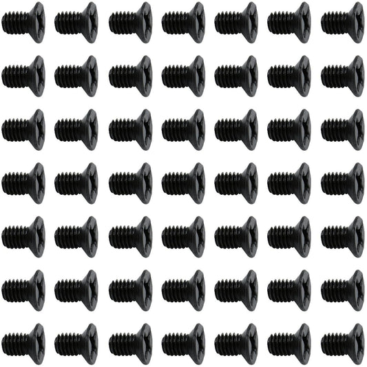 50Pcs Hard Drive Screws 2.5 inch,Stainless Flat Phillips Head HDD SSD M3 x 5mm Mounting Screw for Computer PC Laptop Case,2.5" Black