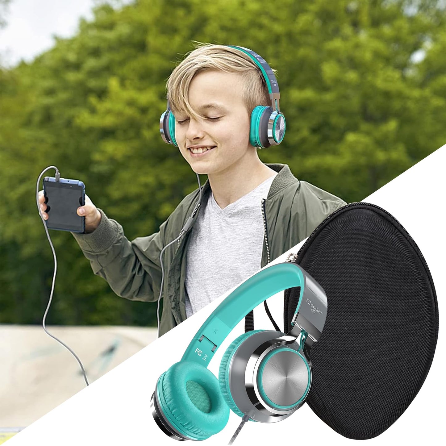 Aproca Case Compatible with Artix CL750 Wired/AILIHEN C8 Over-Ear Headphones, Portable Headset Bag for Accessories -Black (Case Only)