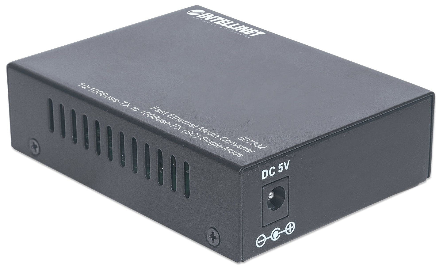 Intellinet Fast Ethernet Media Converter, RJ45 to SC, 100 Mbps, 1310 nm
