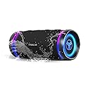 TREBLAB HD77 Portable Bluetooth Speaker - Loud 360° HD Surround Sound, Wireless Dual Pairing, 25W Powerful Bass, 20H Battery, Best for Outdoor Sports