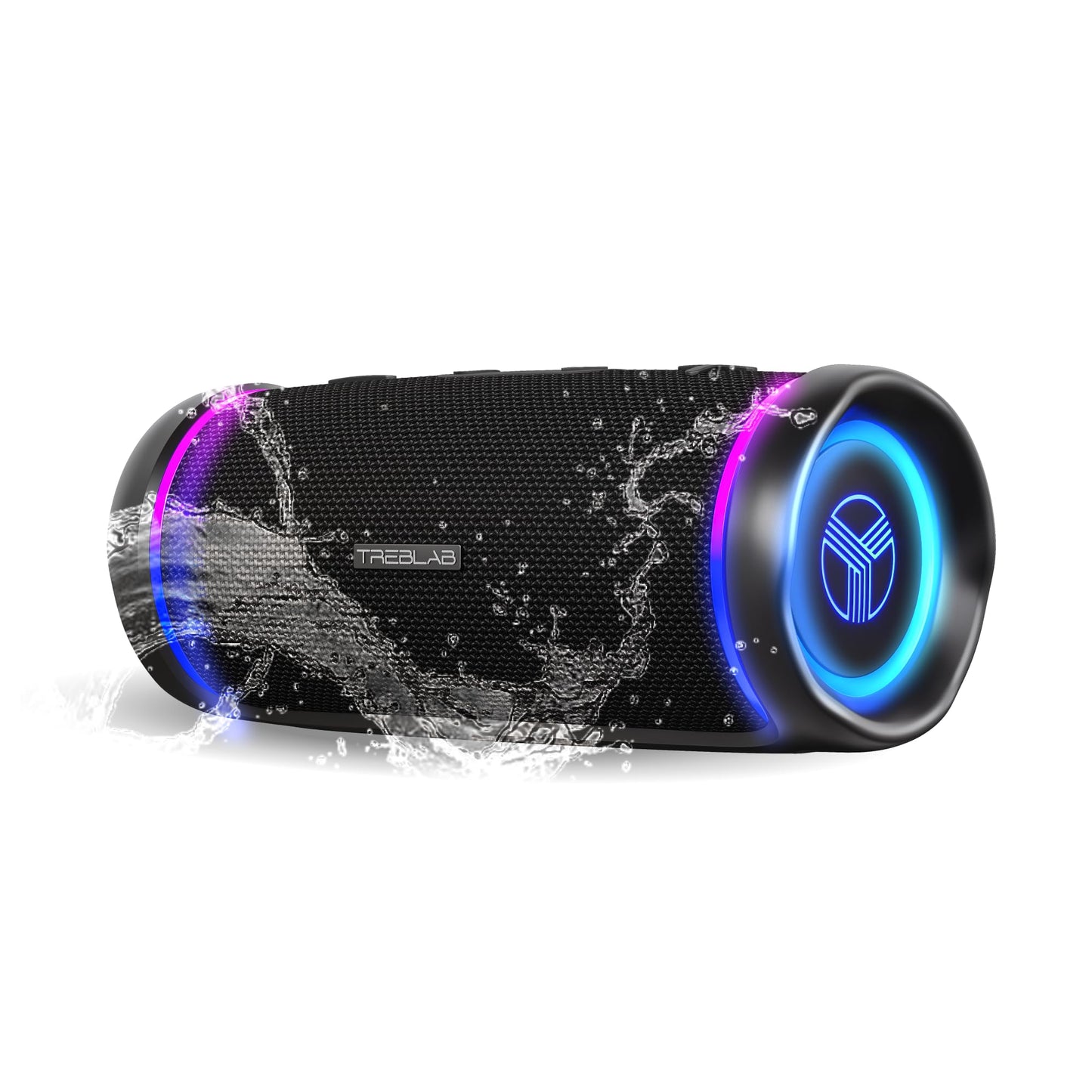 TREBLAB HD77 Portable Bluetooth Speaker - Loud 360° HD Surround Sound, Wireless Dual Pairing, 25W Powerful Bass, 20H Battery, Best for Outdoor Sports