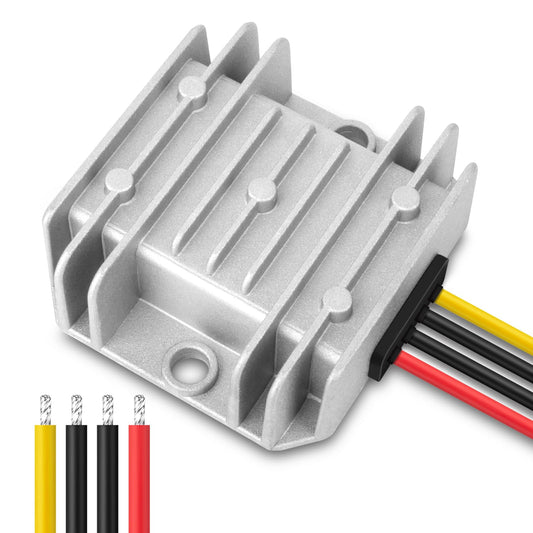 Aweking Waterproof DC/DC DC12V/24V 8~36VStep Down to 6V 0~10A 60W Voltage Buck Converter Regulator Transformer Power Supply for Car Truck Vehicle CE…