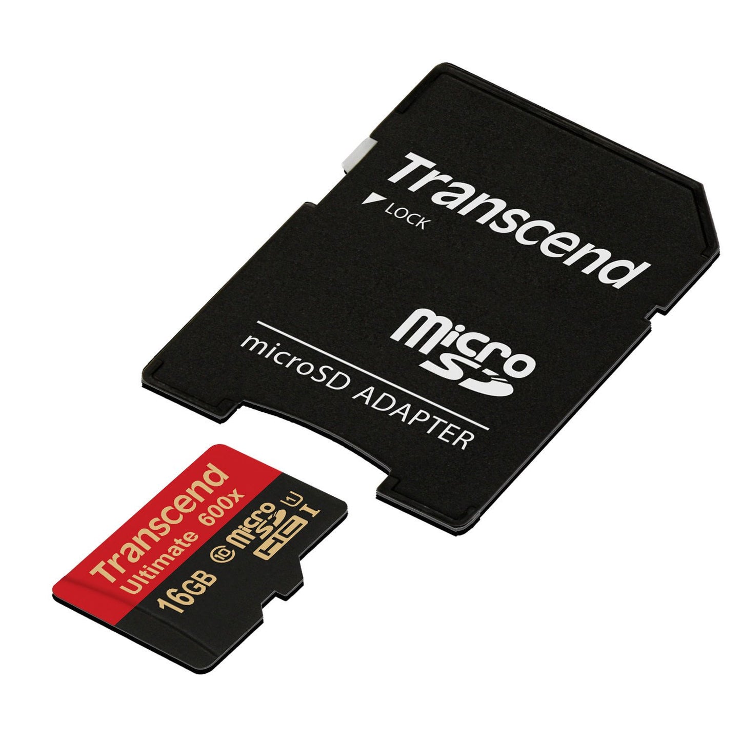 Transcend 16 GB MicroSDHC Class 10 UHS-I Memory Card with Adapter 90 Mb/s (TS16GUSDHC10U1)