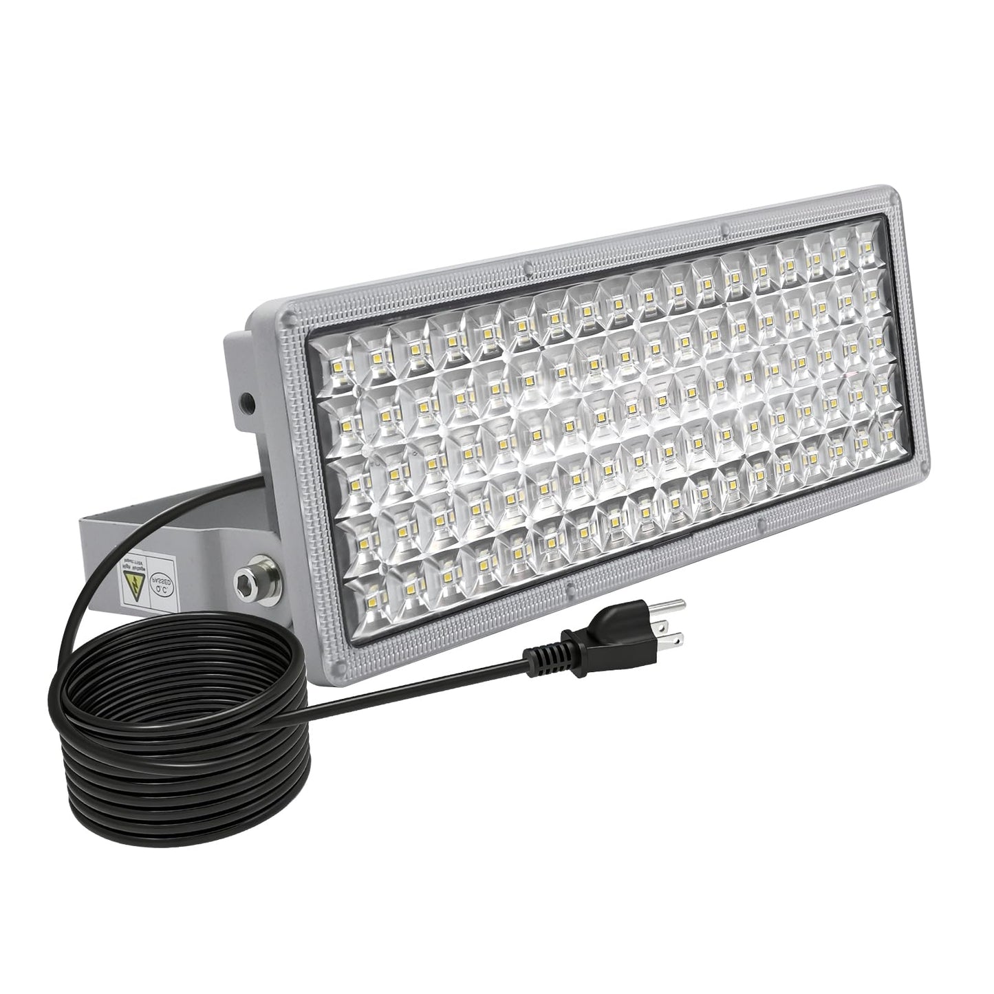 Kekeou LED Stadium Lights with Plug 100W Flood Light Outdoor IP67 Waterproof Arena Lights 14000LM 6500K Adjustable Lighting Angle LED Work Light Super