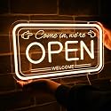 Britrio LED Open Sign for Shop Window Display, Bright Open Neon Sign LED Light for Business Cafe Bar Restaurant Barber Shop Beauty Salon Tattoo Studio