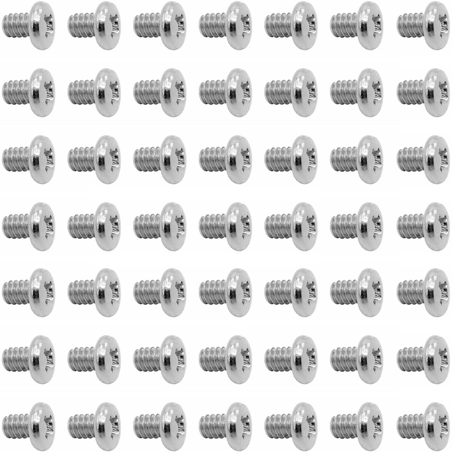 50pcs Hard Drive Screws 3.5 inch,Stainless Flat Phillips Head HDD 6#-32 x 1/4" Mounting Screw for Computer PC Laptop Case,3.5" Silver