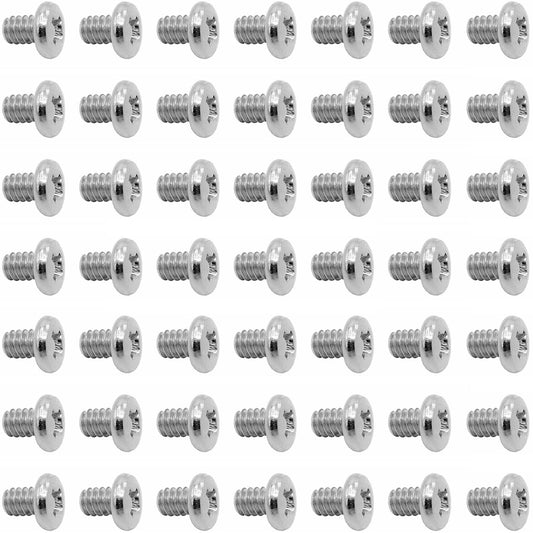 50pcs Hard Drive Screws 3.5 inch,Stainless Flat Phillips Head HDD 6#-32 x 1/4" Mounting Screw for Computer PC Laptop Case,3.5" Silver
