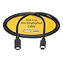 StarTech.com 6ft / 1.8m USB-C to Mini DisplayPort Cable - 4K 60Hz - Black - USB 3.1 Type C to mDP Adapter (CDP2MDPMM6B)