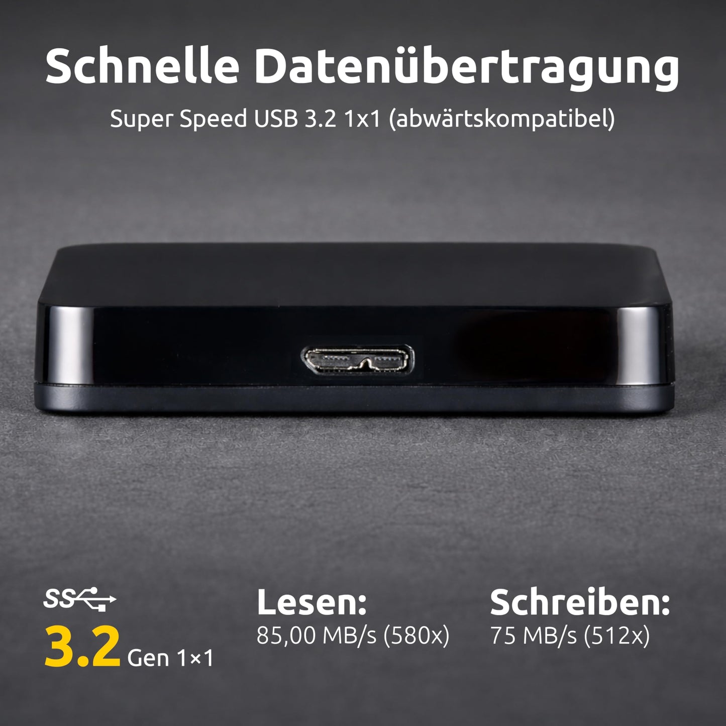 1TB Intenso USB3.0 Memory Case 2.5-inch Slim Portable Hard Drive