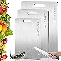 Titanium Cutting Board - New Upgrade 100% Pure Titanium Cutting Boards，Double-sided pure titanium Kitchen cutting board，Healthy…