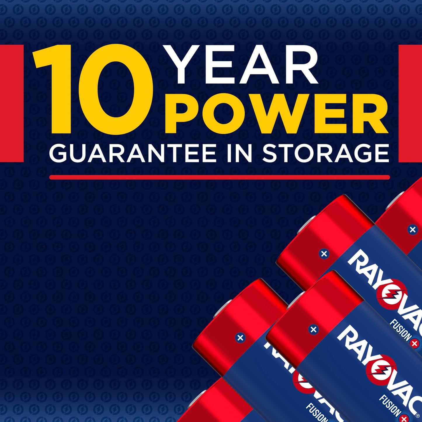 Rayovac Fusion D Batteries (4 Pack), Alkaline D Cell Batteries