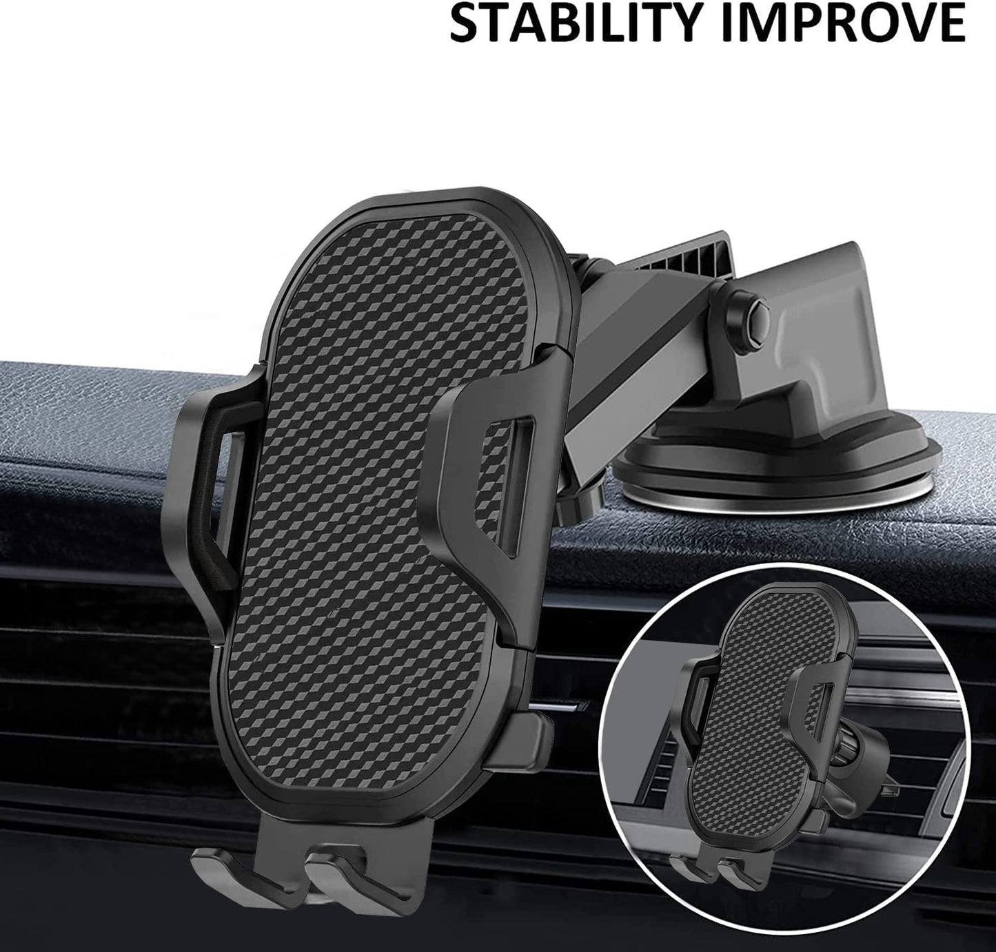 Car Phone Holder Mount Dashboard/Air Vent/Windshield for Moto Motorola G Power 2022 2021 /G Pure/G 5G/Edge 2021/One 5G Ace/G7 Z4 Z3/E 2020 E6,LG
