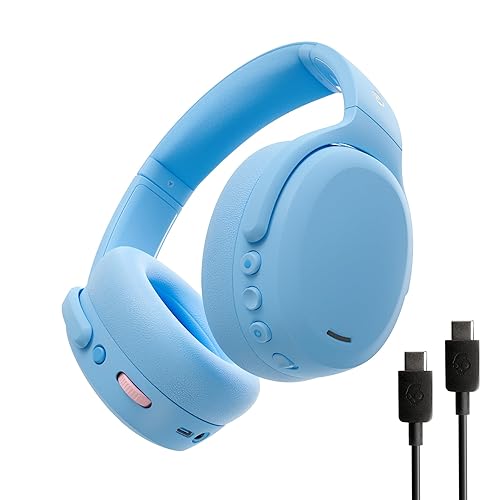 Skullcandy Crusher ANC 2 Wireless Over-Ear Bluetooth Headphones with Extra USB-C Charging Cable, Multi-Sensory Bass, Active Noise Cancelling, 60…