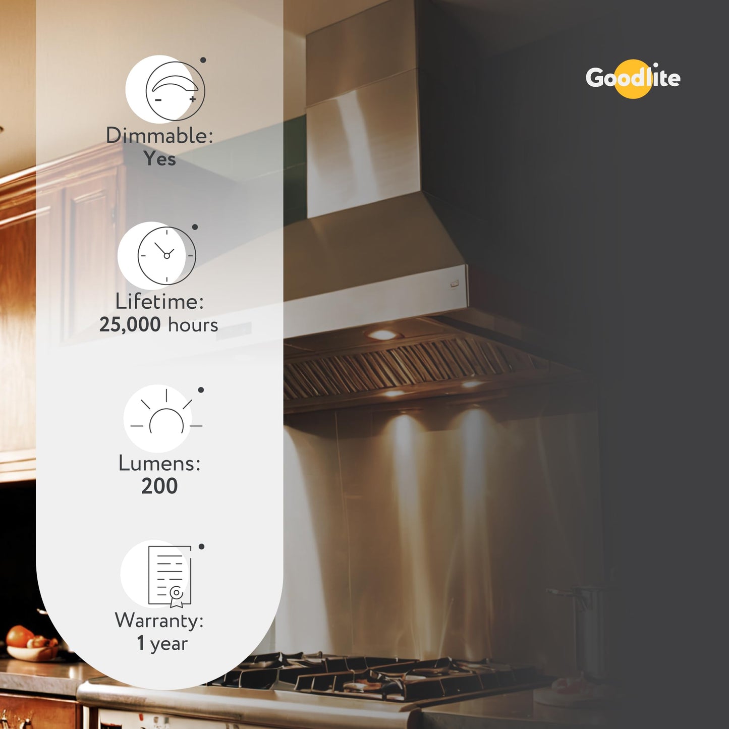 Goodlite G-83425 2W Led G9 Dimmable 120V 200 Lumens 300 Degree Beam Angle, 30W Equal T9 Light Bulb, 5000K Super White Clear Ul Listed…