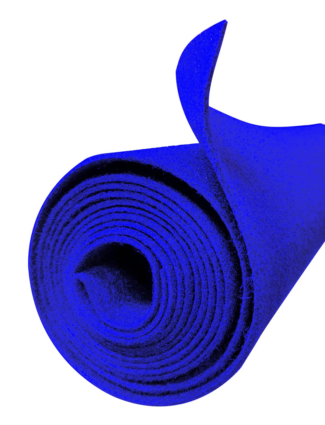 144" x 45" Blue Polymat Felt Fabric Speaker Carpet Liner Resists Stains Speaker Box Cabinet Subwoofer for Car Audio,Boat