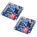 QCCAN 2PCS Voice Playback Module MP3 Player UART I/O Trigger Amplifier Class D 5W 8M Storage DY-SV8F Flash SD/TF Card