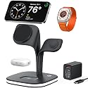 EXW Wireless Charging Station for Magsafe Charger,Charging Station for Multiple Devices,Wireless Charger for iPhone 17 Air 16 15 14 13 12,Apple