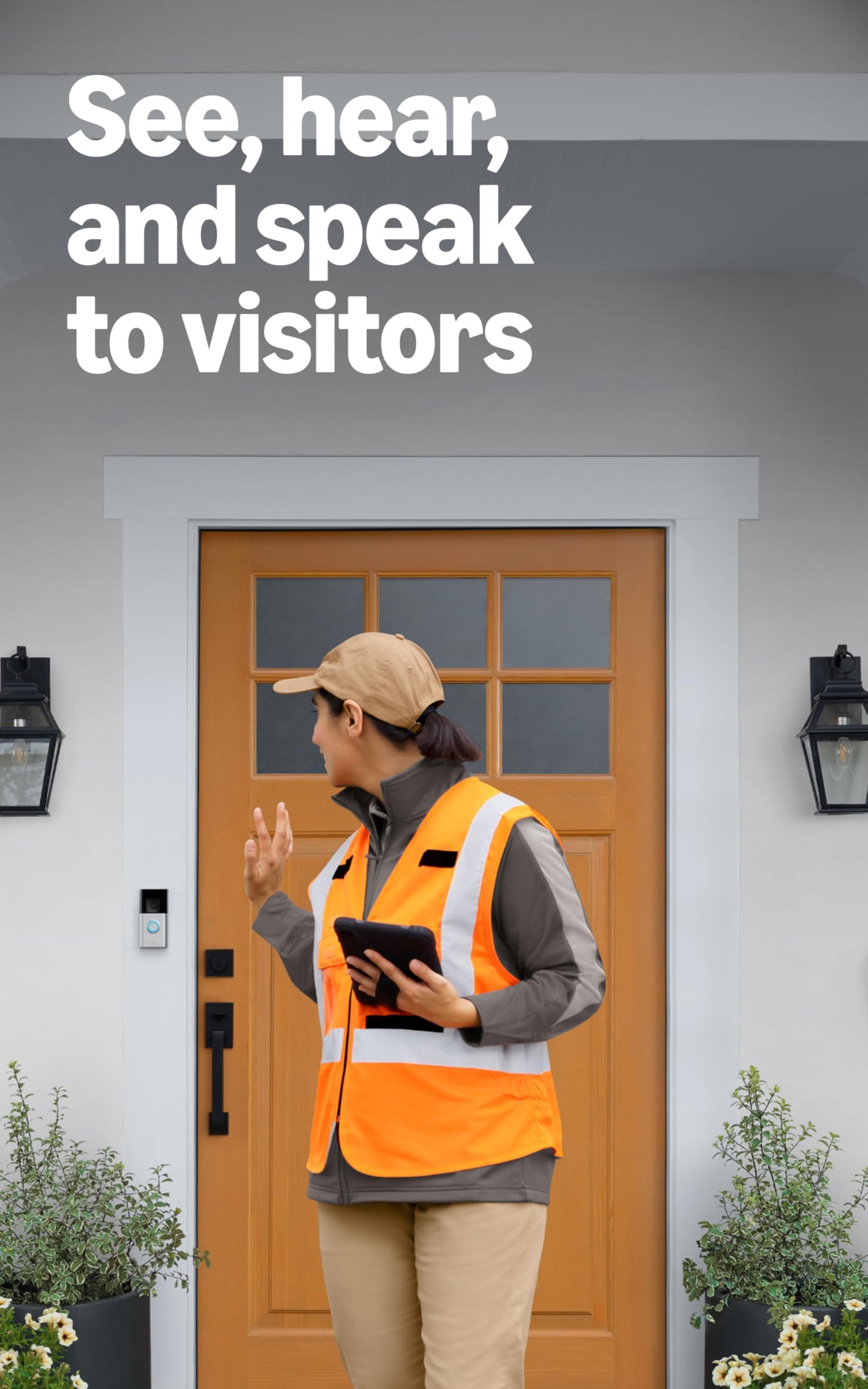 Ring Battery Doorbell Plus (newest model), Home or business security, Head-to-Toe HD+ Video, motion detection & alerts, and Two-Way Talk