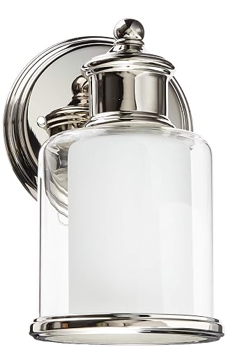 Livex Lighting 40211-35 Middlebush Polished Nickel 1 Light Wall Sconce