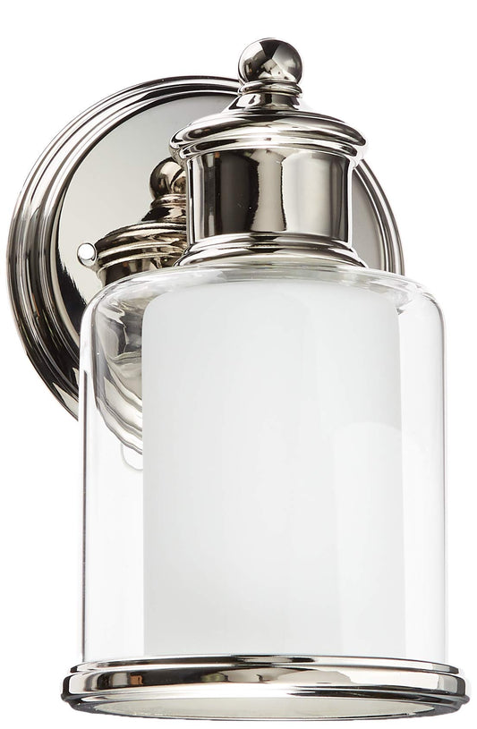 Livex Lighting 40211-35 Middlebush Polished Nickel 1 Light Wall Sconce