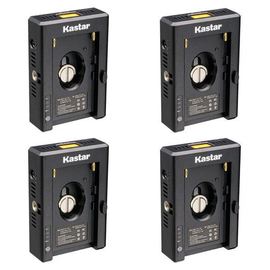 Kastar NP-F Battery Adapter Plate W/LED Indicators, Input Type-C 5V 2A, 8.4V 5A 5.5x2.1mm, Output 12V 2A 5.5x2.5mm, 16.8V 2A Dtap, 5V 3A USB for NP-F