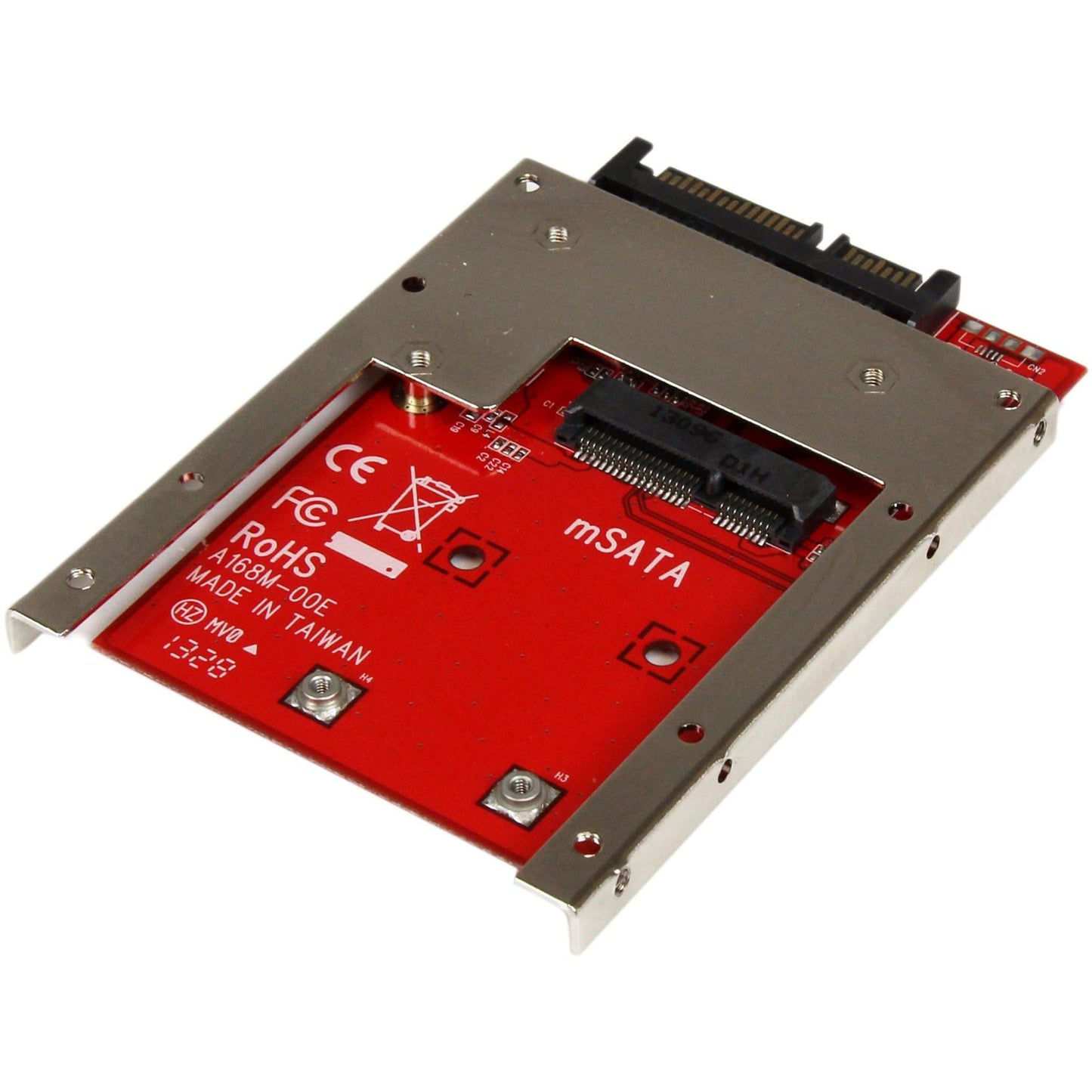 StarTech.com mSATA SSD to 2.5in SATA Adapter Converter - mSATA to SATA Adapter for 2.5in bay with Open Frame Bracket and 7mm Drive Height , TAA