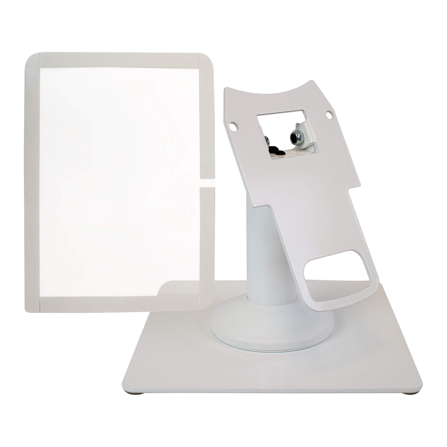 DCCStands Clover Mini/Clover Mini 3 Swivel and Tilt Terminal Stand and Screen Protector Bundle - Freestanding Mount