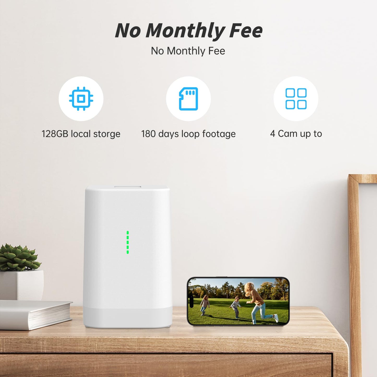 Security Cameras Wireless Outdoor No Subscription,5G/2.4G WiFi 4MP Solar Cameras for Home Security 2Cam-Kit,Supports 128GB Local Storage,PIR Alerts