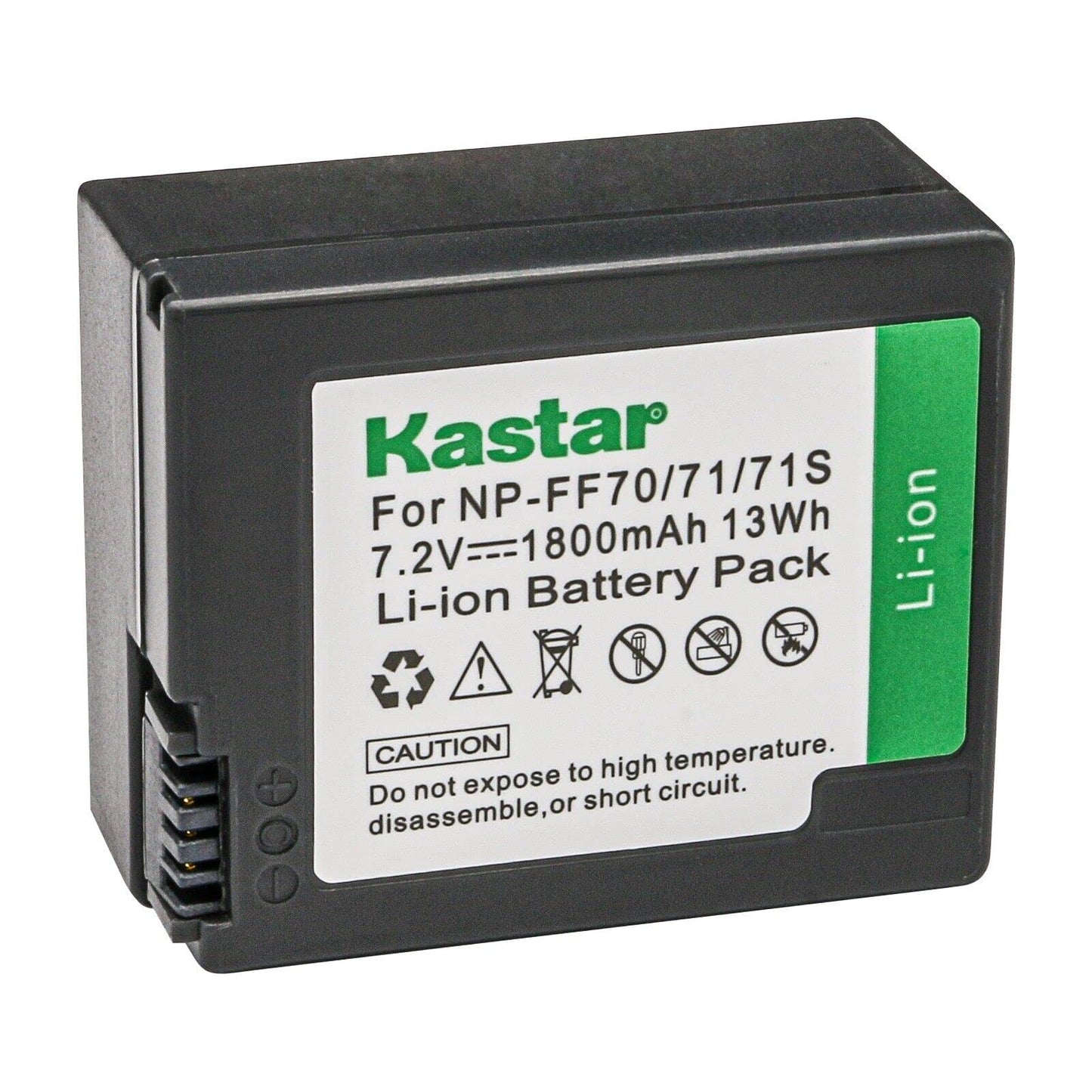 Kastar NP-FF70 Battery 1-Pack Replacement for Sony DCR-IP45, DCR-IP45E, DCR-IP5, DCR-IP55, DCR-IP55E, DCR-IP5E, DCR-IP7, DCR-IP7BT, DCR-IP7E