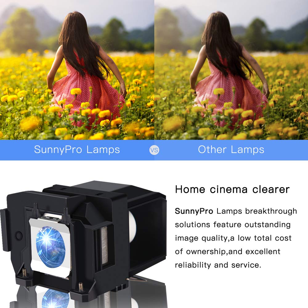 SunnyPro V13H010L85/ELPLP85 Replacement Projector Lamp for Epson Home Cinema 3800 Home Cinema 3100 Home Cinema 3200 Home Cinema 3700 powerlite 3500