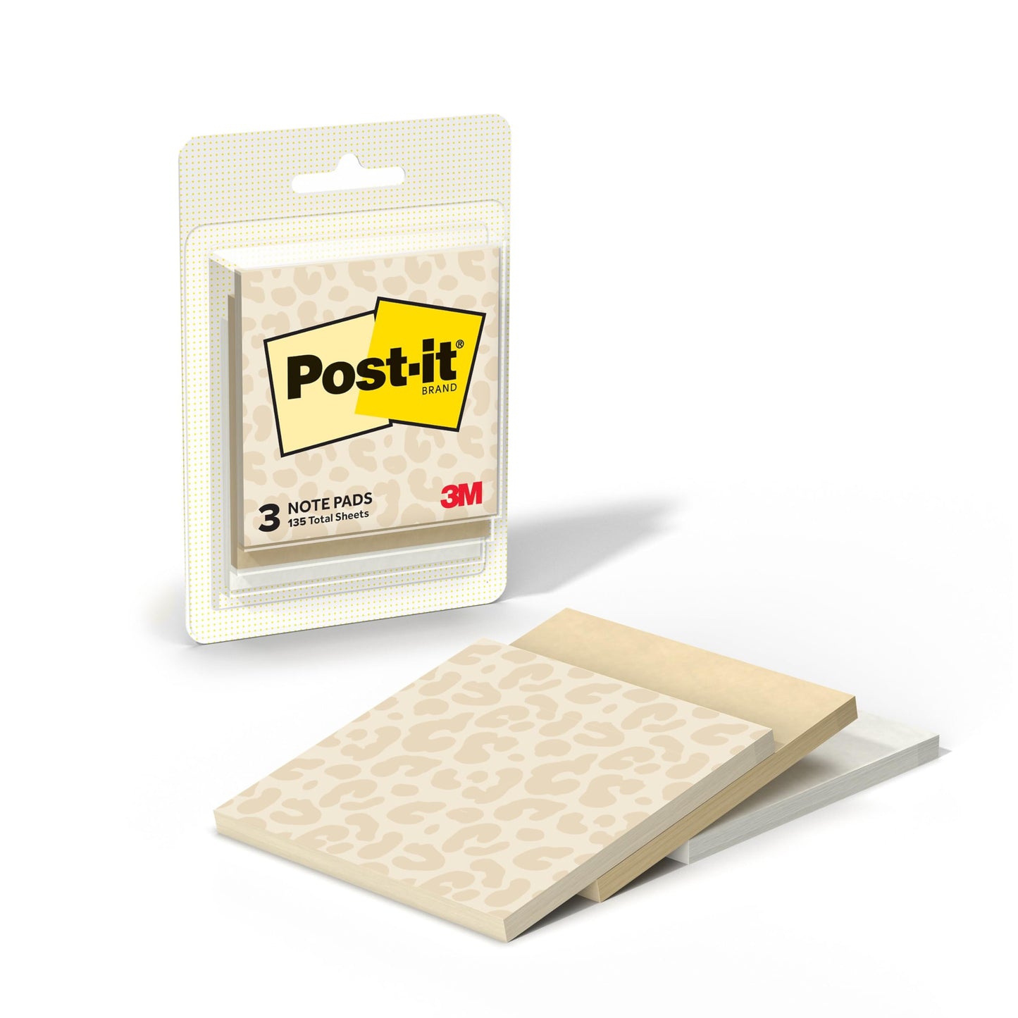 Post-it Polished Patterns, 3 x 3 in, 3 Sticky Notes Pads