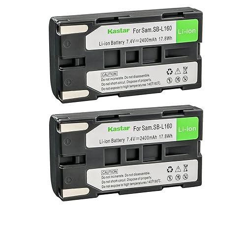 Kastar 2-Pack Battery SB-L160 Replacement for Samsung SC-L520, SC-L530, SC-L550, SC-L600, SC-L610, SC-L630, SC-L650, SC-L700, SC-L710, SC-L750
