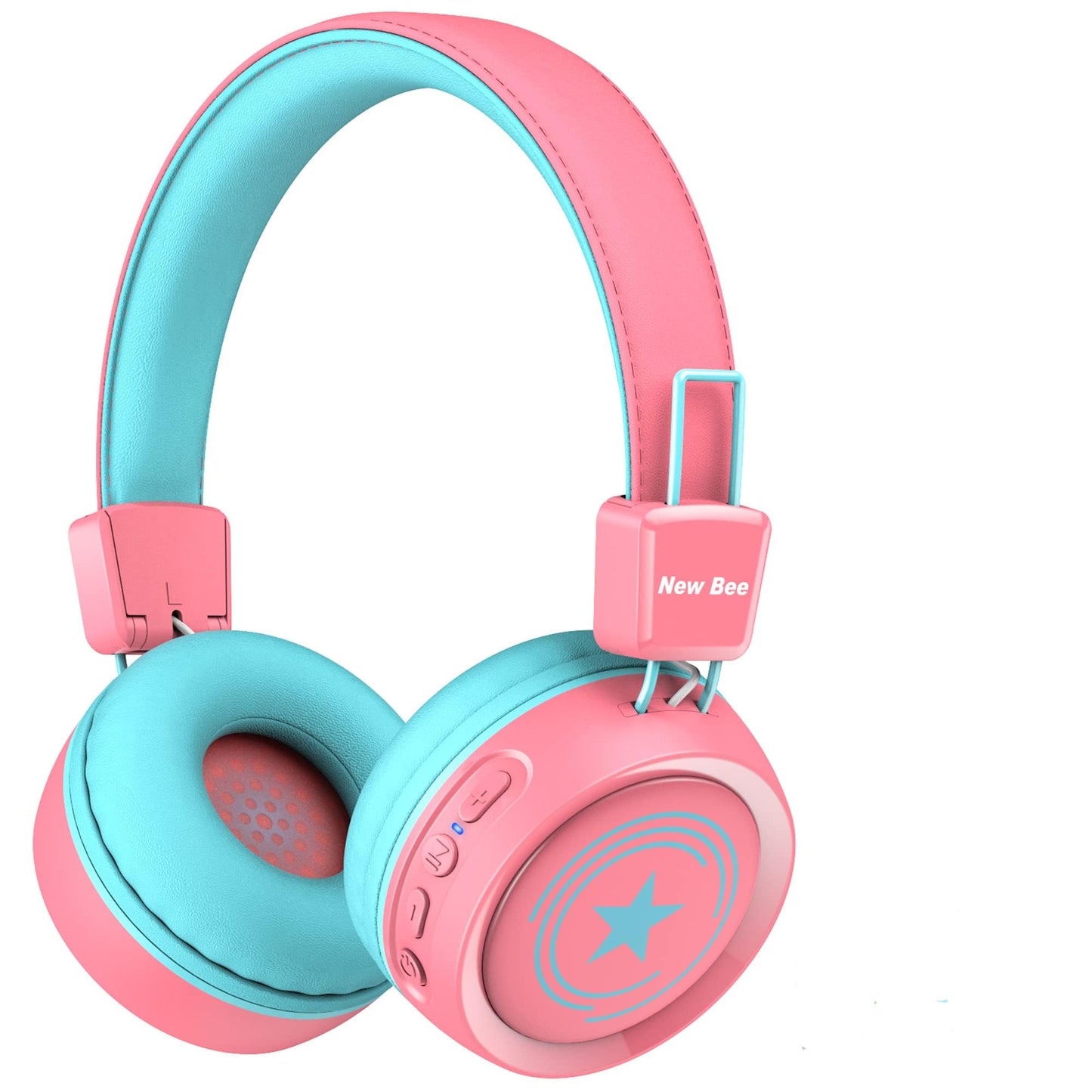 New Bee Kids Headphones Wired for School with Microphone KH20 HD Stereo Safe Volume Limited 85dB/94dB Foldable Lightweight…