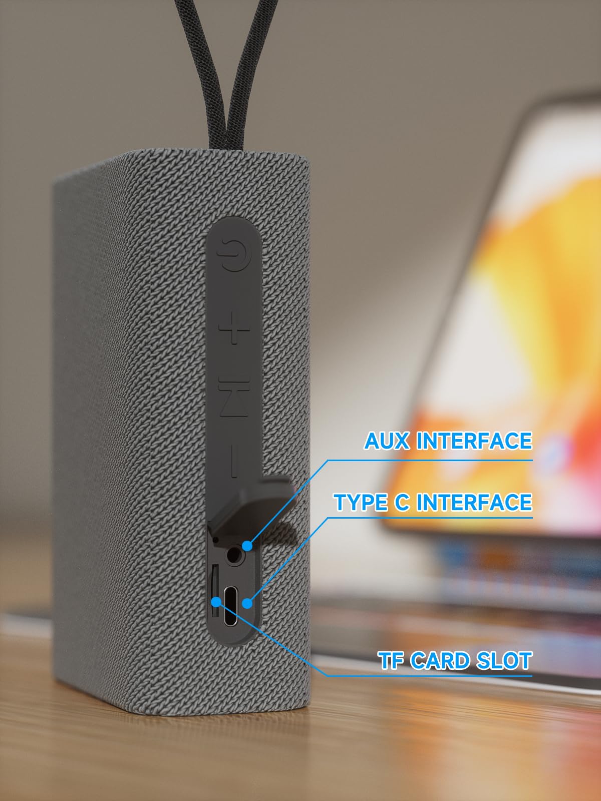 PEICHENG Speaker, Portable Wireless Bluetooth Speakers, Waterproof Loud Stereo Sound with RGB Lights TWS Paire Long Playtime for Home/Party/Outdoor