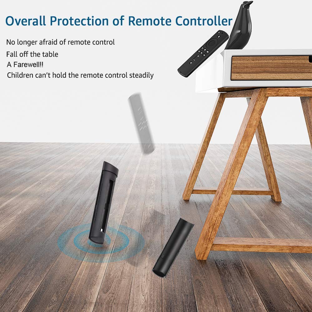 ONEBOM 3 Pack Fire Stick Remote Cover, Case for Firestick 4K / TV 2nd Gen (3rd Gen Pendant Design) Remote Control, Firestick Cover Glow in The Dark