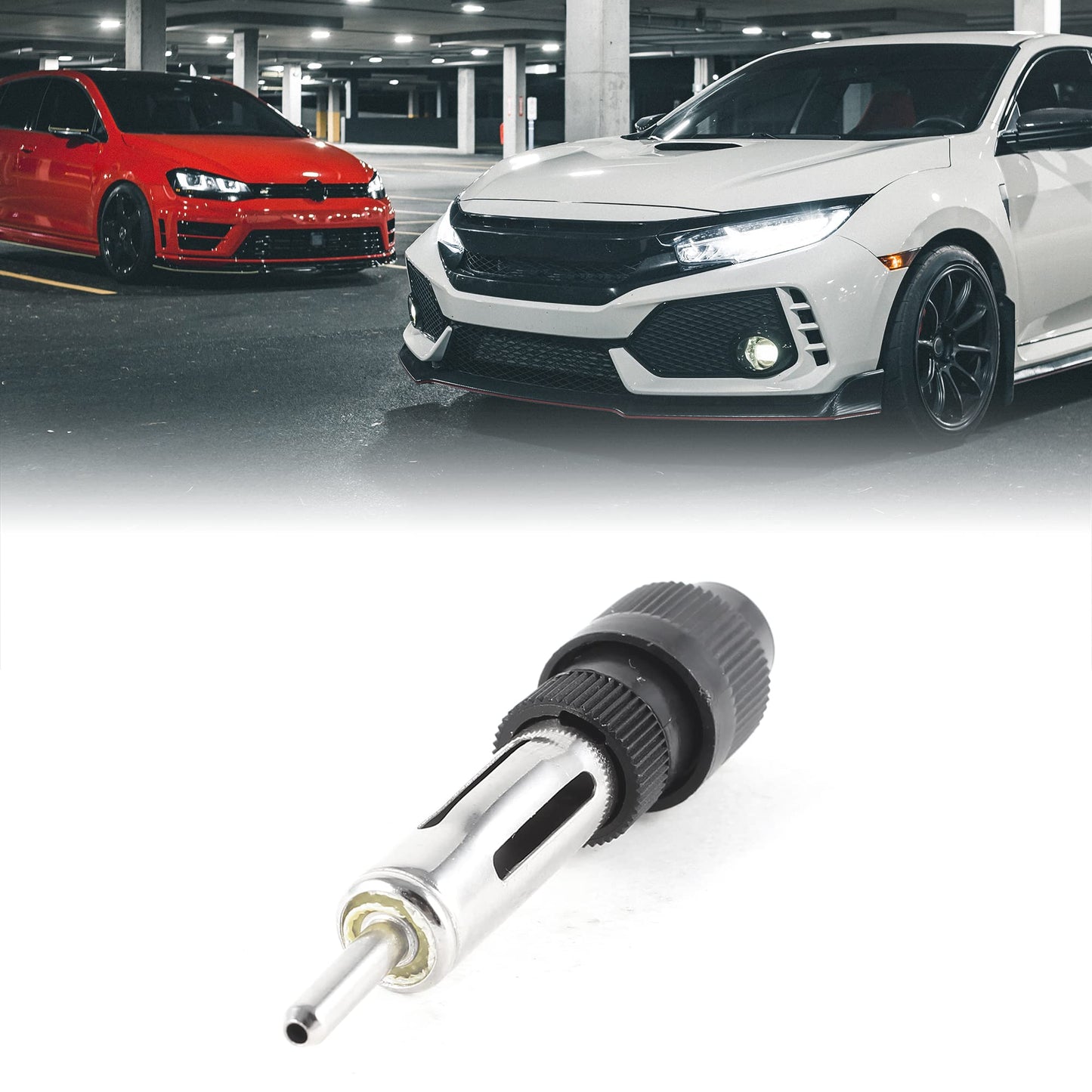uxcell Car Stereo Radio Aerial Antenna Connector Coaxial DIN Connector