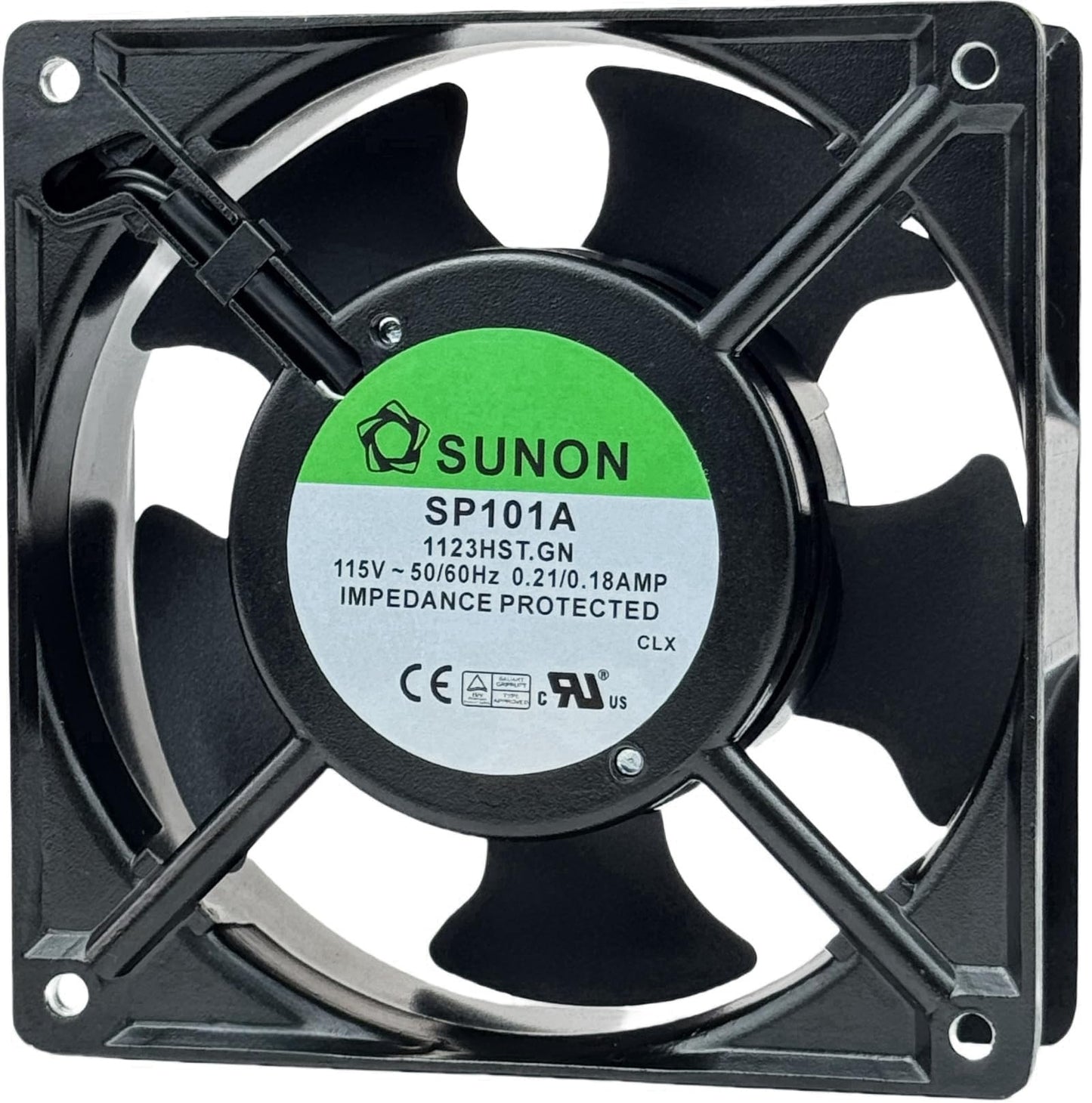 for SUNON SP101A-1123HST.GN Cooling Fan,115V 50/60Hz 0.21/0.18AMP 120X120×38mm Dual Ball Bearing Cooling Fan,2900RPM 2-pin Connector