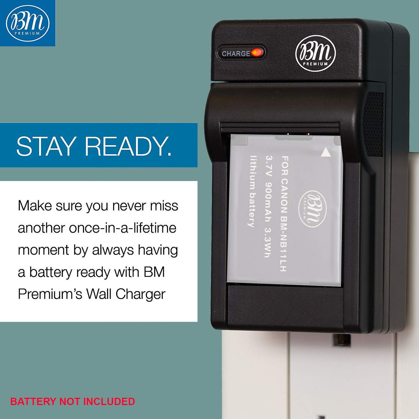 BM NB-11LH Battery Charger for Canon PowerShot Elph 110, Elph 130, Elph 135, Elph 140, Elph 150, Elph 160, Elph 170, Elph 180, Elph 190, Elph 320