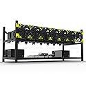 Veddha V3C 8-GPU Mining Case Aluminum Stackable Mining Rig Open Air Frame Case with Fan Mount