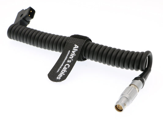 Alvin's Cables RED Komodo-X 1B 6 Pin Female to D-Tap Coiled Power Cable for RED V-Raptor DSMC2 Epic Scarlet Camera, for DJI Ronin 4D