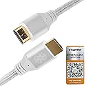 Silverstone HDMI Cable 4k Resolution at 60Hz, with HDMI 2.0b Certification in Silver Color CPH01S-1800