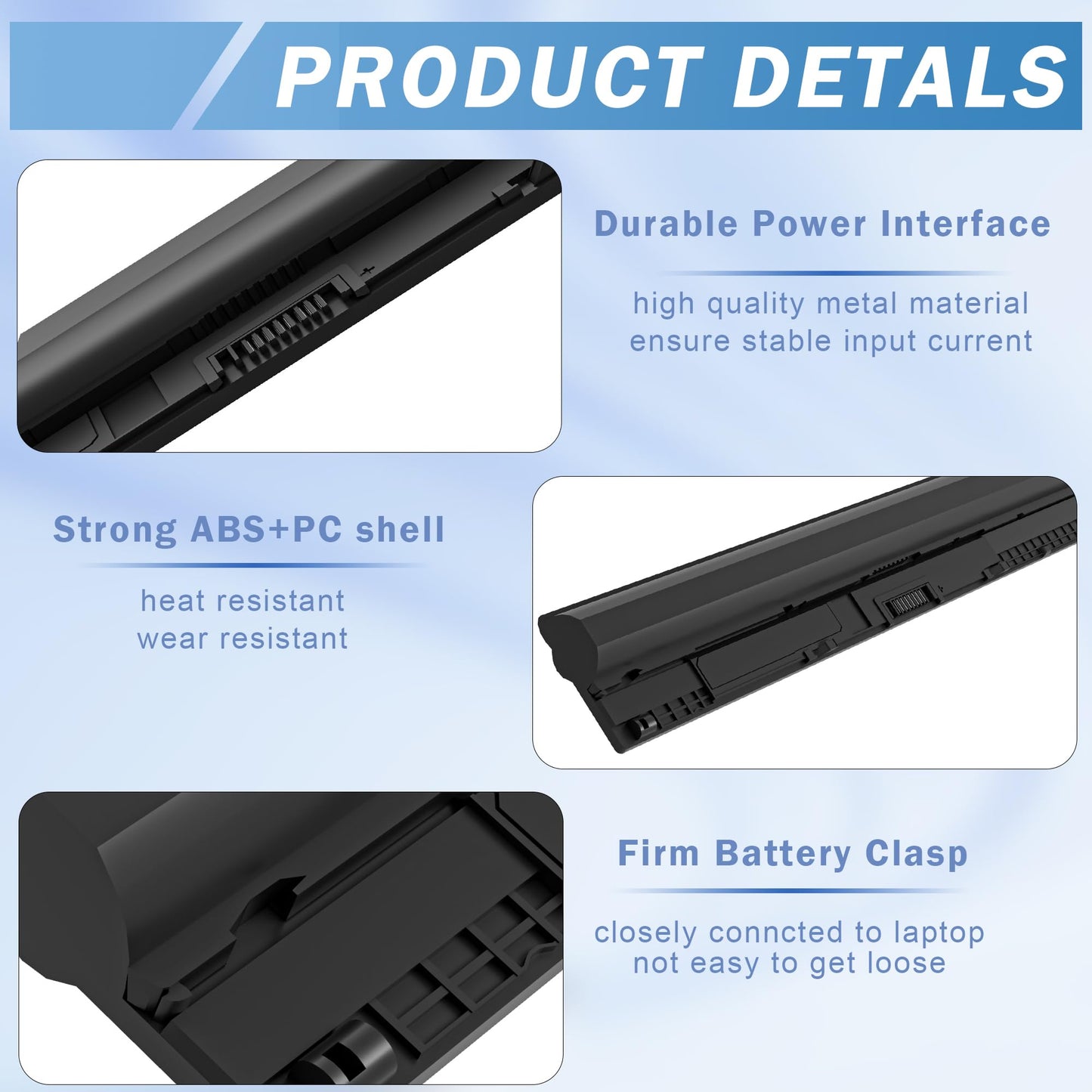 COWOOGMZ 40WH M5Y1K Battery Replacement for Dell I nspiron 14 15 17 5000 3000 Series 5559 5558 3551 3451 3558 i3558 3567 5755 5756 GXVJ3 HD4J0 WKRJ2