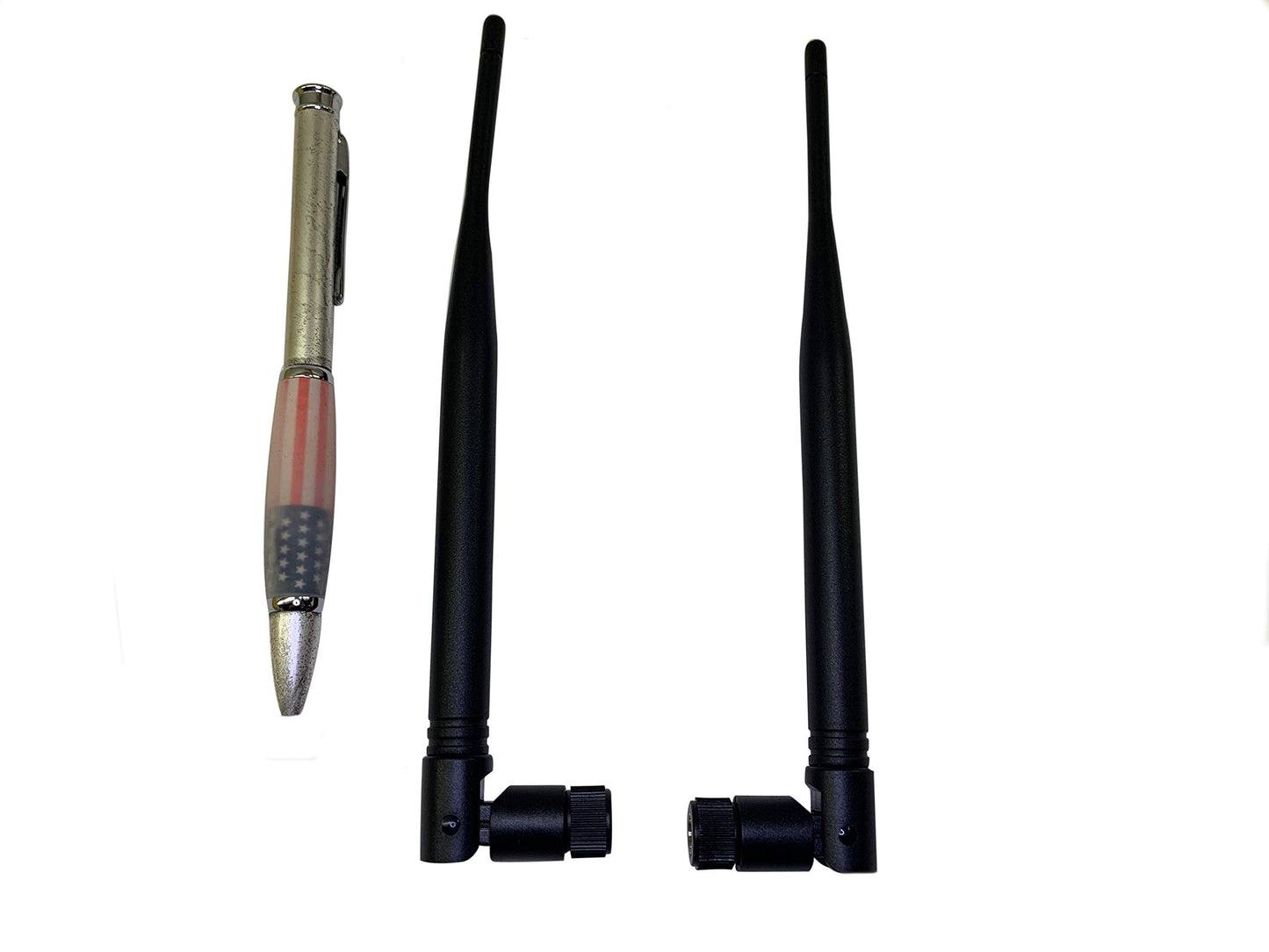 Stratux ADS-B High Gain 5dBi Antenna Set - 1090MHz & 978MHz Labeled Antenna Bundle for SMA and MCX-Connected Software Defined Radios (SDRs)
