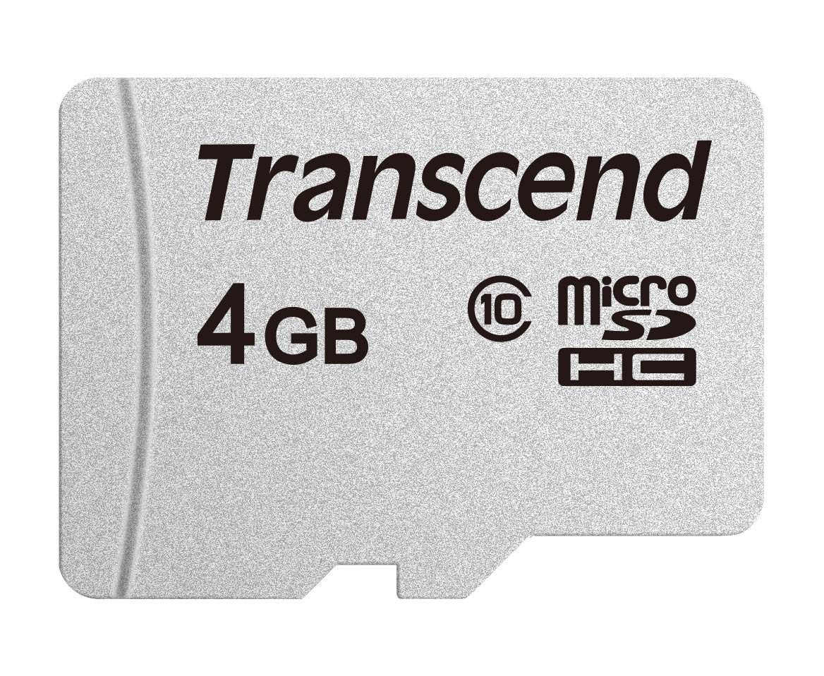 Transcend 4GB microSDHC Micro SD Card C10, Full HD Video Memory Card for Nintendo-Switch/GoPro/Insta360/Surveillance Home Security Camera/Dash
