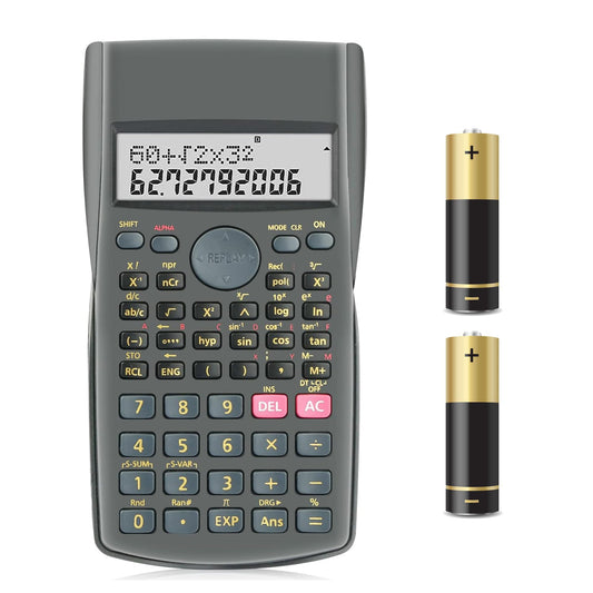 HIHUHEN 2-Line Engineering Scientific Calculator Function Calculator for School and Business (HY-82MS)