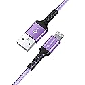 Tera Grand - Apple C89 MFi Certified Lightning to USB-A Braided Cable for iPhone 14/13/12/11 Pro Pro Max Plus Mini, SE XS Max XR X, 8/7/6 Plus, iPad…