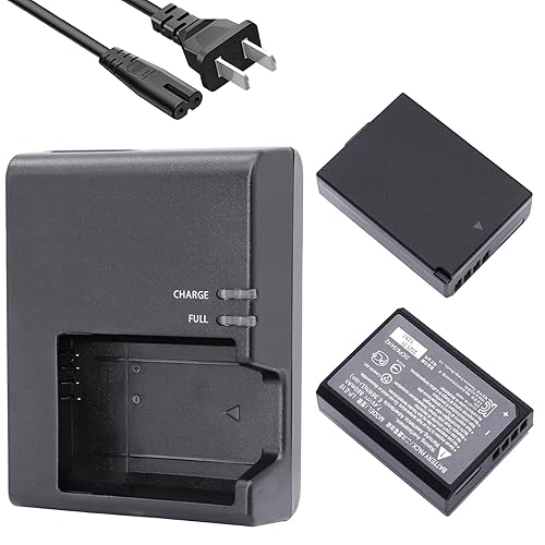 LP-E10 Battery 2 Pack 860mAh with Rapid Charger for Canon EOS Rebel T7 T6 T5 T3 T100 4000D 3000D 2000D 1500D 1300D 1200D 1100D DSLR Digital Camera